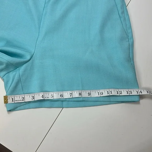 Ann Taylor The Side Zip Shorts Aqua Size 10 - Picture 9 of 9